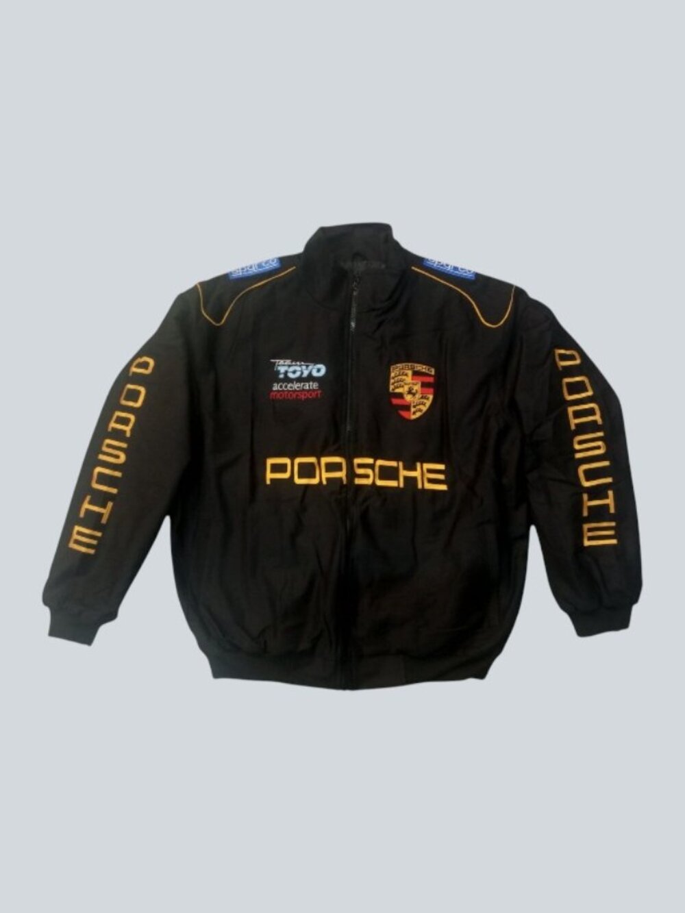 Vintage Style Porsche Racing Jacket – Size L – Motorsport Inspired